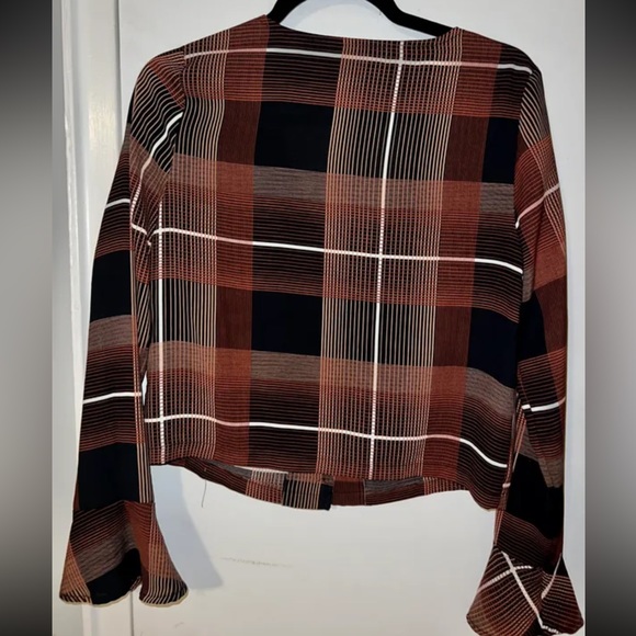 NASTY GAL Check Blouse - Picture 2 of 3